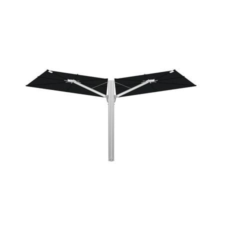 Umbrosa Spectra Duo cantilever umbrella in black.